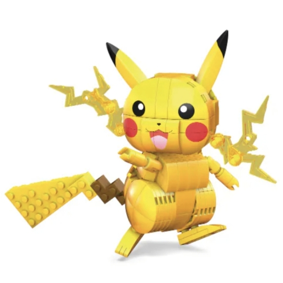 Pokemon Pikachu Mega Construx Building Toy Poseable 211 Pieces Articulated NEW - Picture 4 of 7